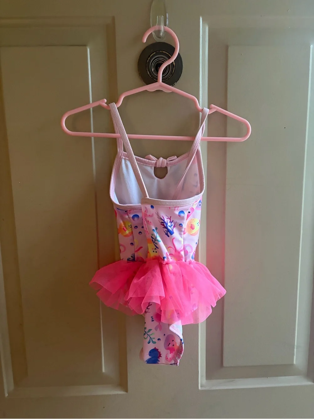 wonder nation Pink Mermaid Print Tutu Leotard